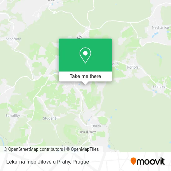 Карта Lékárna Inep Jílové u Prahy