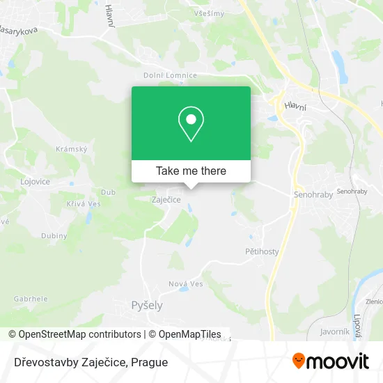 Карта Dřevostavby Zaječice