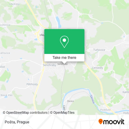 Карта Pošta