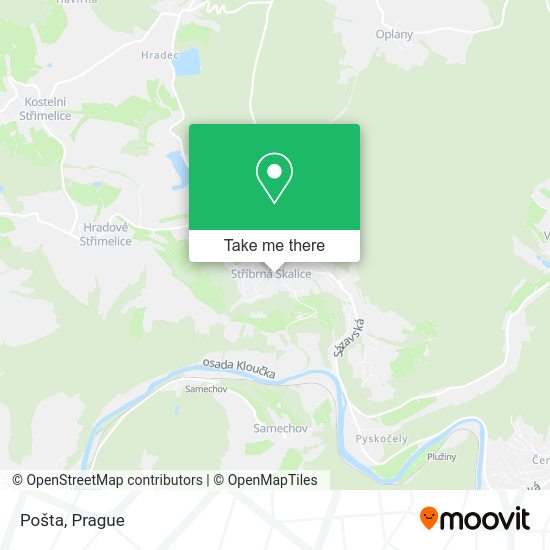 Карта Pošta