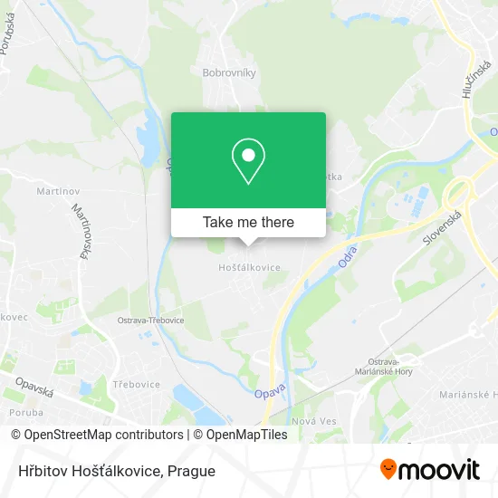 Карта Hřbitov Hošťálkovice