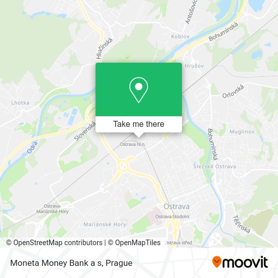 Карта Moneta Money Bank a s
