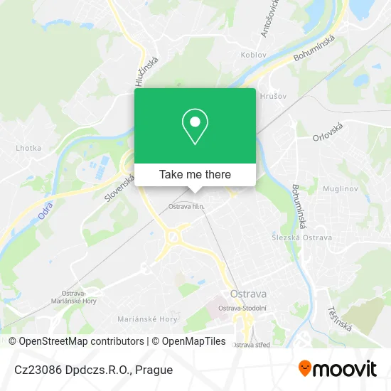 Карта Cz23086 Dpdczs.R.O.