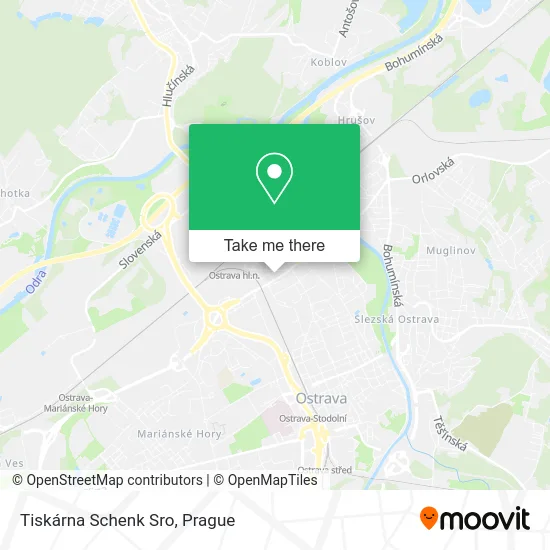 Карта Tiskárna Schenk Sro