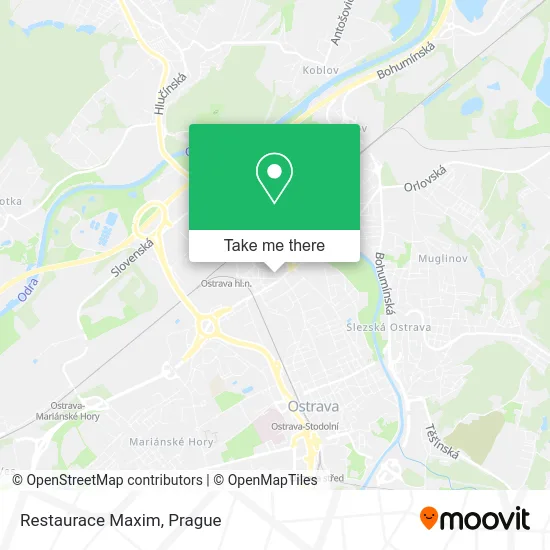 Карта Restaurace Maxim