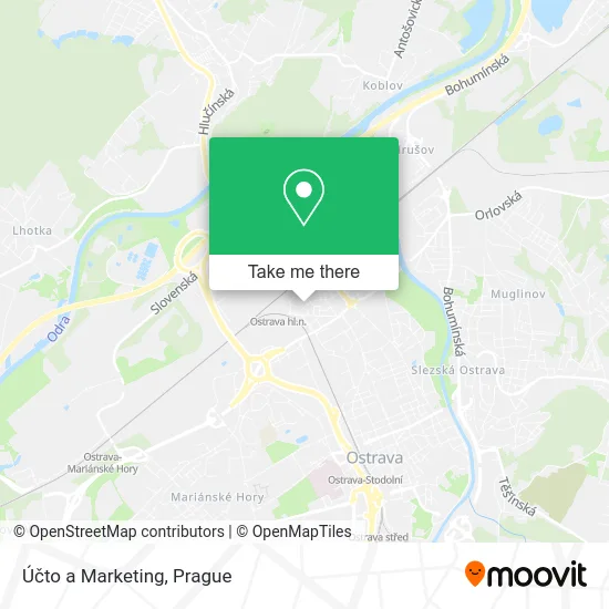 Карта Účto a Marketing