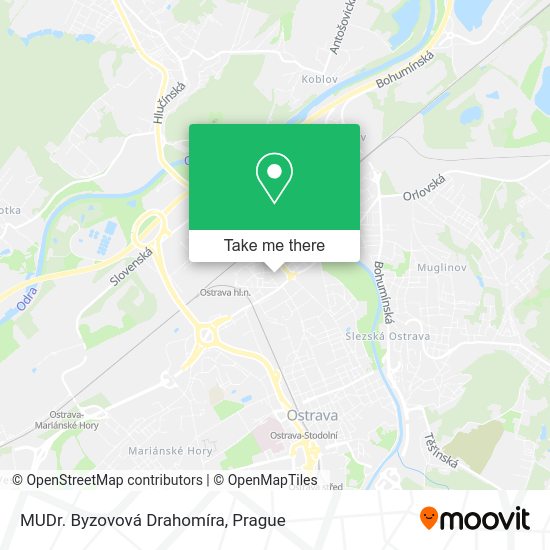 Карта MUDr. Byzovová Drahomíra