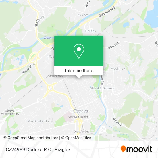 Карта Cz24989 Dpdczs.R.O.