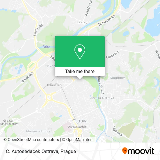 Карта C. Autosedacek Ostrava