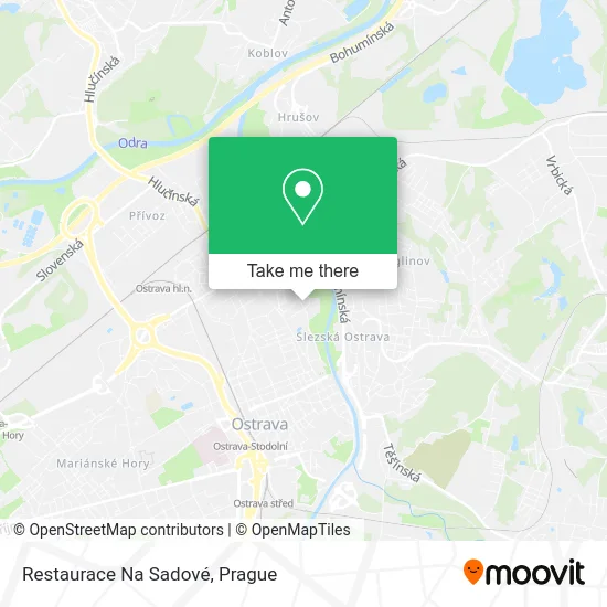 Карта Restaurace Na Sadové