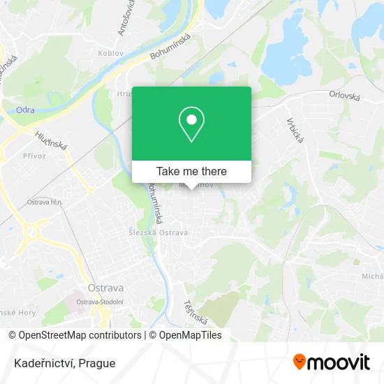 Карта Kadeřnictví