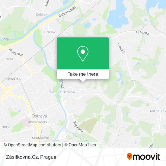 Карта Zásilkovna.Cz