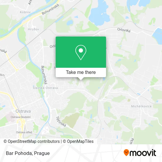 Карта Bar Pohoda