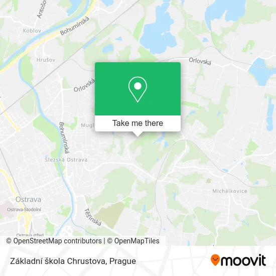 Карта Základní škola Chrustova
