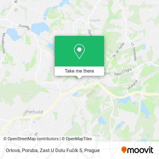 Карта Orlová, Poruba, Zast.U Dolu Fučík 5