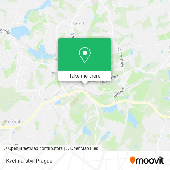 Květinářství map
