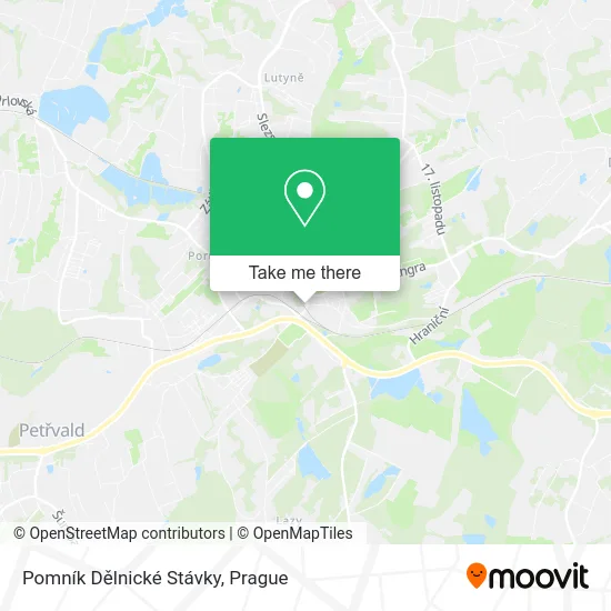Карта Pomník Dělnické Stávky