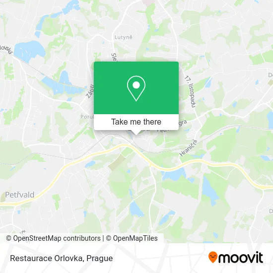 Карта Restaurace Orlovka