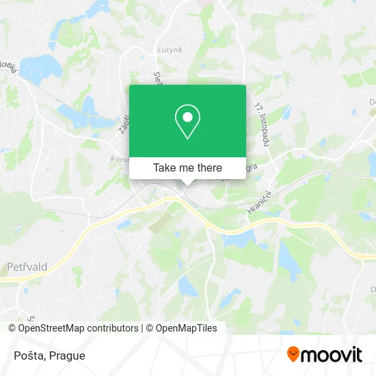Карта Pošta