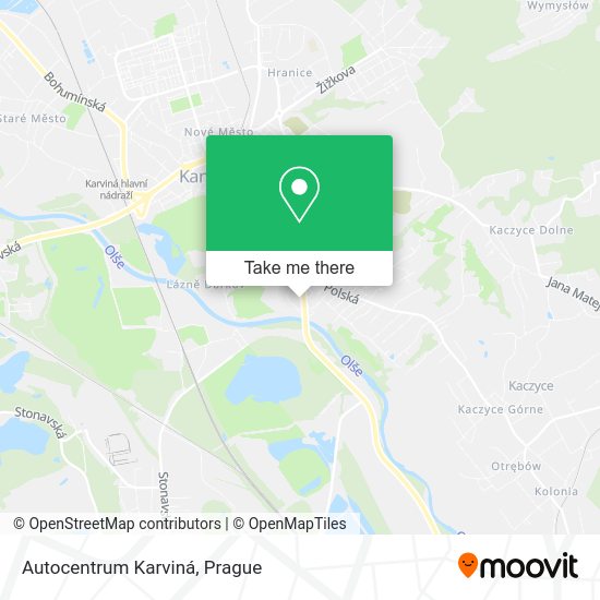 Карта Autocentrum Karviná