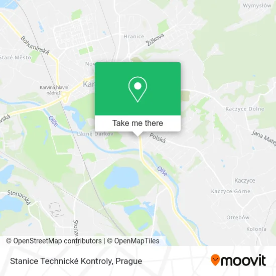 Карта Stanice Technické Kontroly
