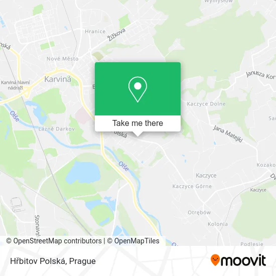 Карта Hřbitov Polská