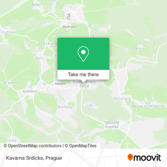 Карта Kavárna Srdicko