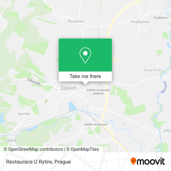 Карта Restaurace U Rytire