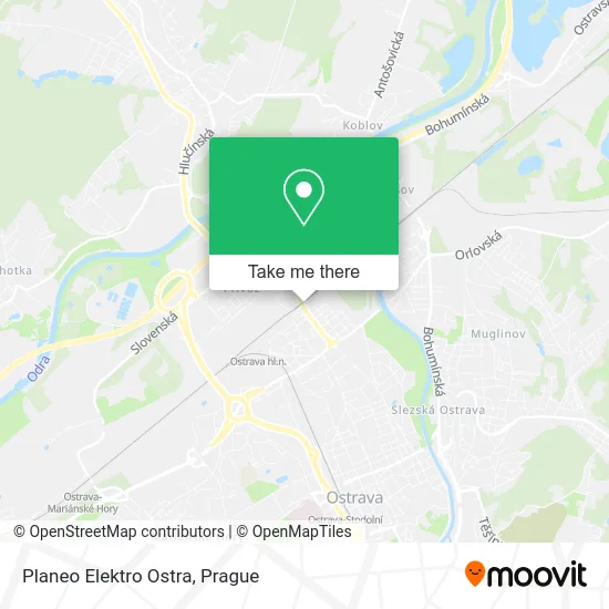 Карта Planeo Elektro Ostra