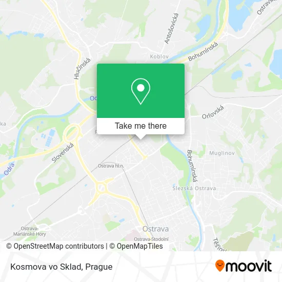 Карта Kosmova vo Sklad
