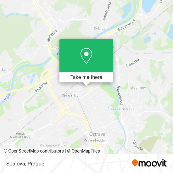 Карта Spálova