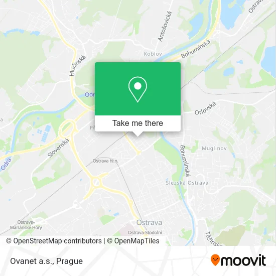 Карта Ovanet a.s.