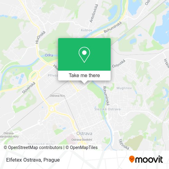 Карта Elfetex Ostrava