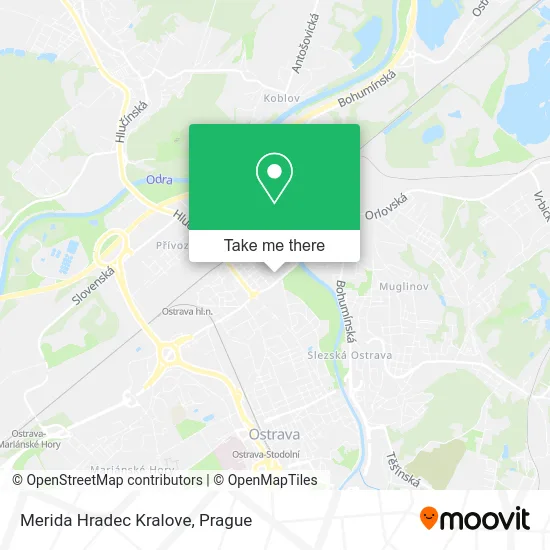 Карта Merida Hradec Kralove