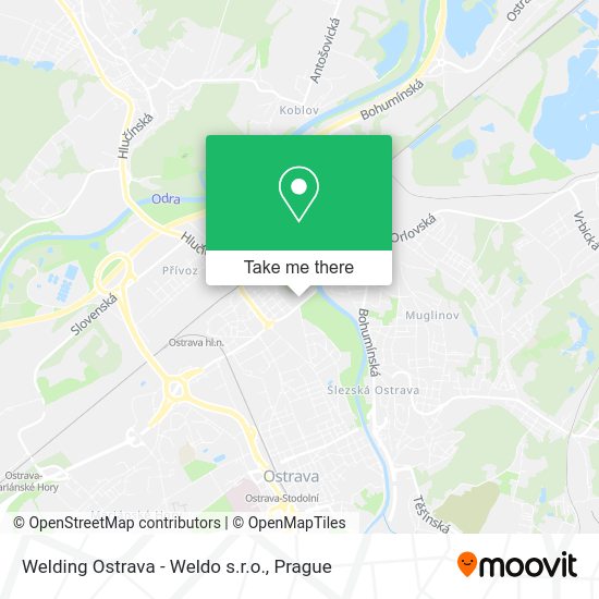 Карта Welding Ostrava - Weldo s.r.o.
