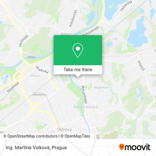 Карта Ing. Martina Volková