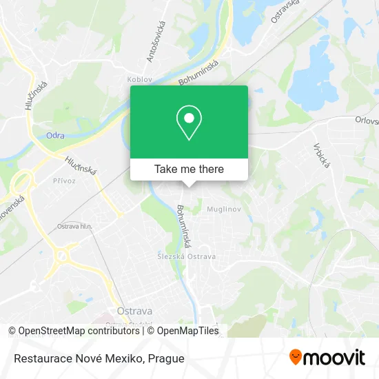 Карта Restaurace Nové Mexiko