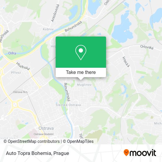 Карта Auto Topra Bohemia