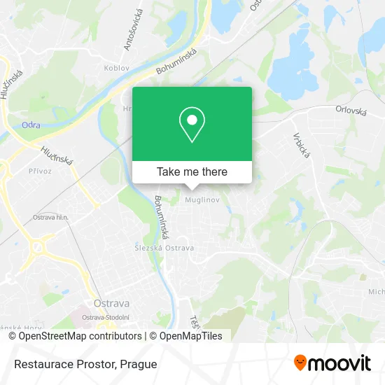Карта Restaurace Prostor