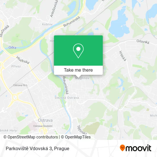 Карта Parkoviště Vdovská 3