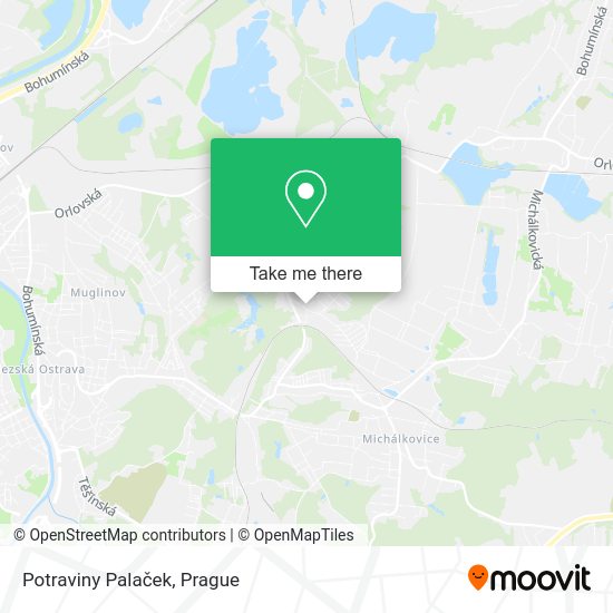 Карта Potraviny Palaček
