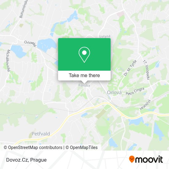 Карта Dovoz.Cz