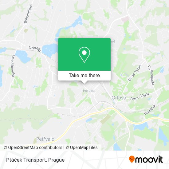 Карта Ptáček Transport