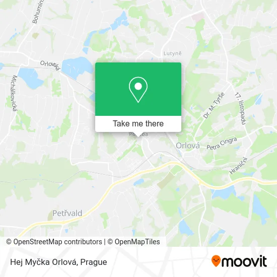 Карта Hej Myčka Orlová