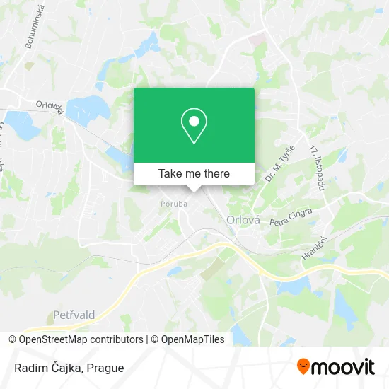 Карта Radim Čajka