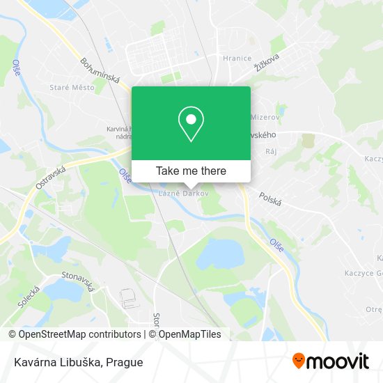 Карта Kavárna Libuška