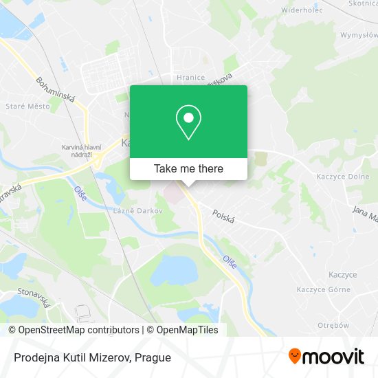 Карта Prodejna Kutil Mizerov
