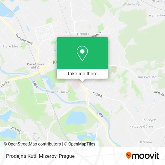 Карта Prodejna Kutil Mizerov