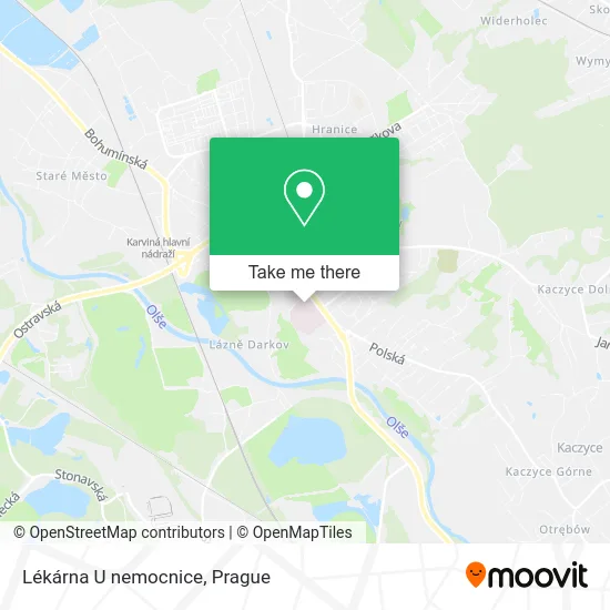 Карта Lékárna U nemocnice