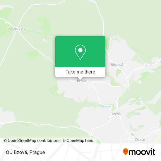 Карта OÚ Bzová